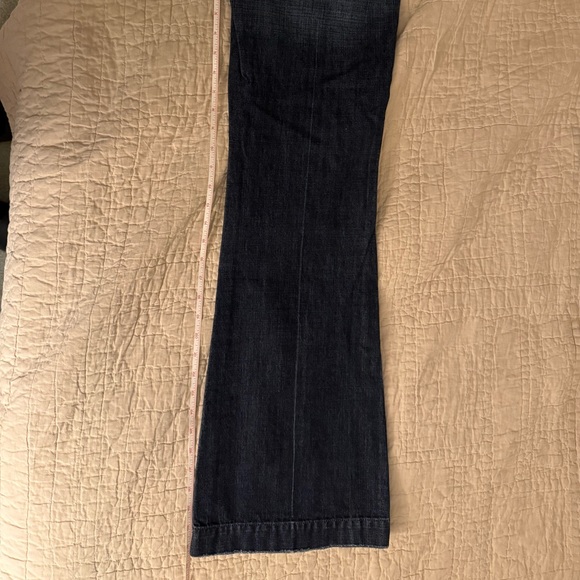 7 For All Mankind Denim - 7 For All Mankind Dark Blue High Rise Jeans